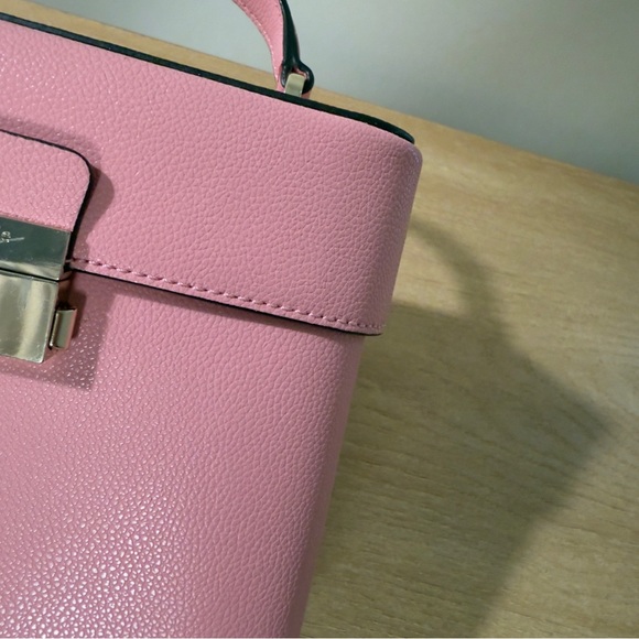 Kate Spade Voyage Small Top Handle Crossbody Purse Bag Pink Sugar New York Logo - Picture 4 of 12